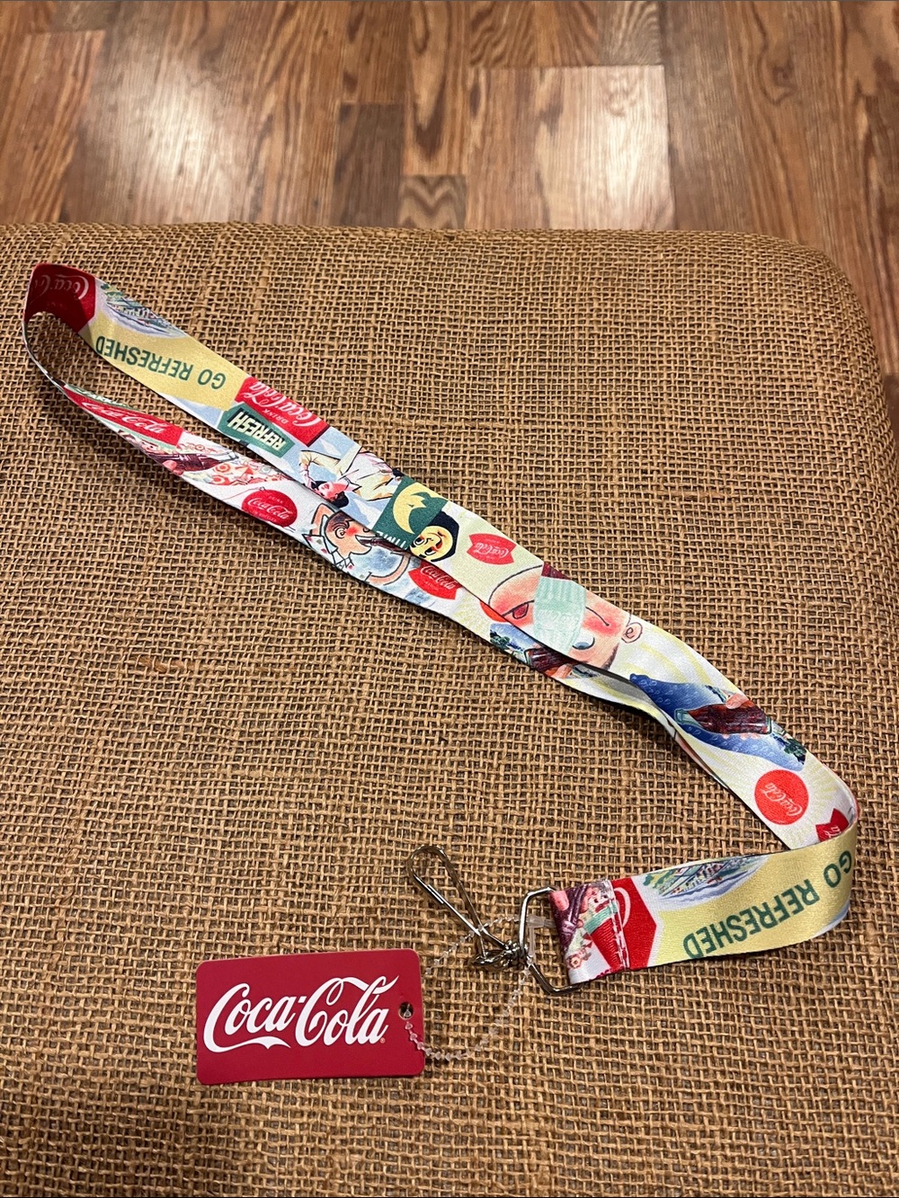 Coca-Cola Multi-Color Retro Logo Lanyard